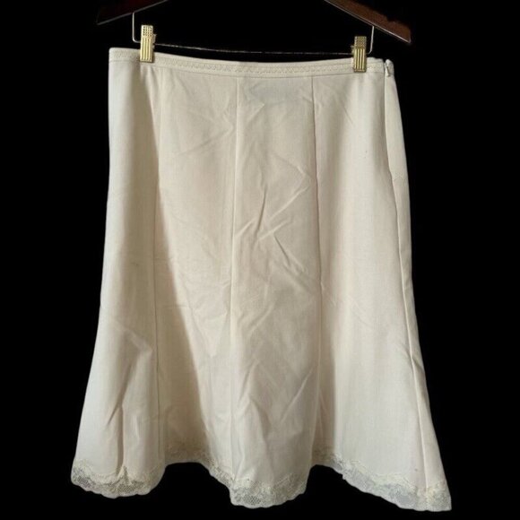 The Limited Ivory Flare Short Skirt Rare Size 10 - Picture 1 of 7